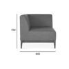 Loungemodul Eckelement 